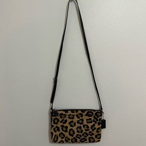 Coach leopard crossbody bag